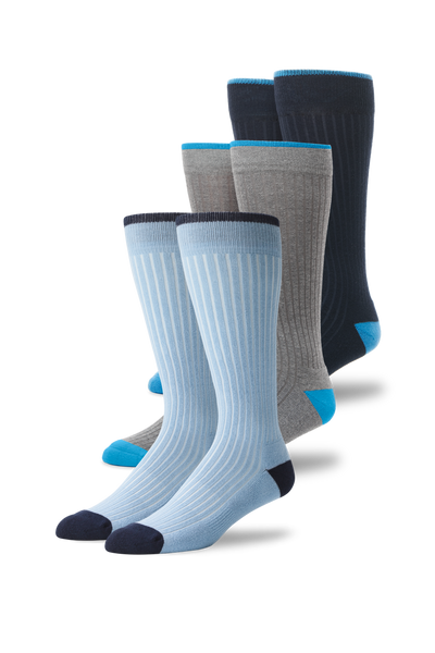 3-Pack Everyday Extended Crew Socks