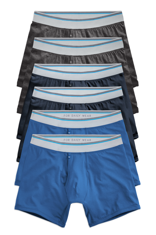 6-Pack 18-Hour Jersey Boxer Briefs