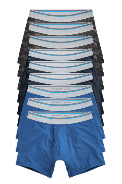 9-Pack 18-Hour Jersey Boxer Briefs