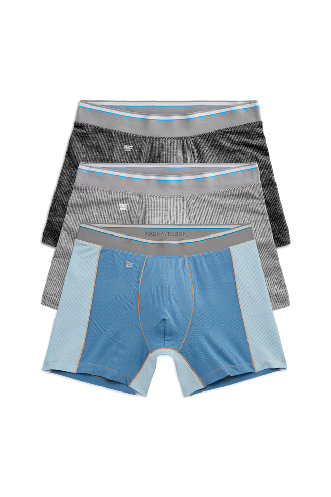 3-Pack AIRKNITˣ Boxer Briefs in Crystal Clear