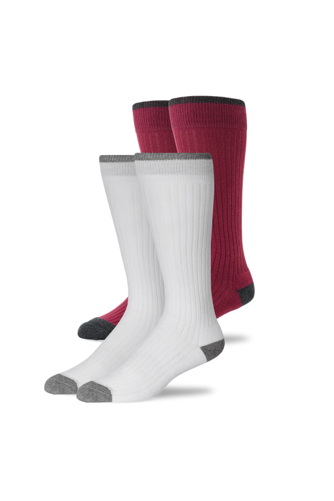 2-Pack Everyday Extended Crew Socks