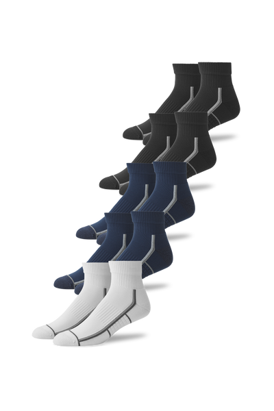 5-Pack AIRKNITˣ High Ankle Socks