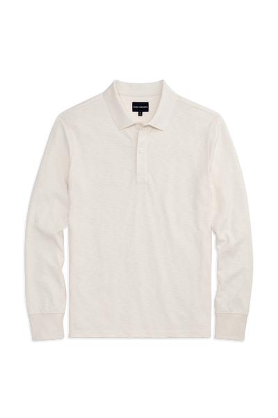 Heavyweight Slub Long Sleeve Polo