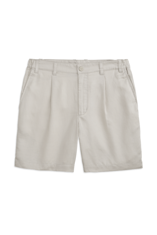 Tech Linen Pleated Short