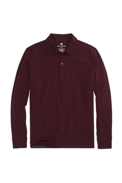 SILVER Long Sleeve Polo