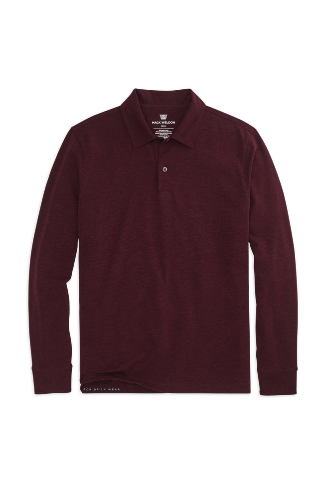 SILVER Long Sleeve Polo