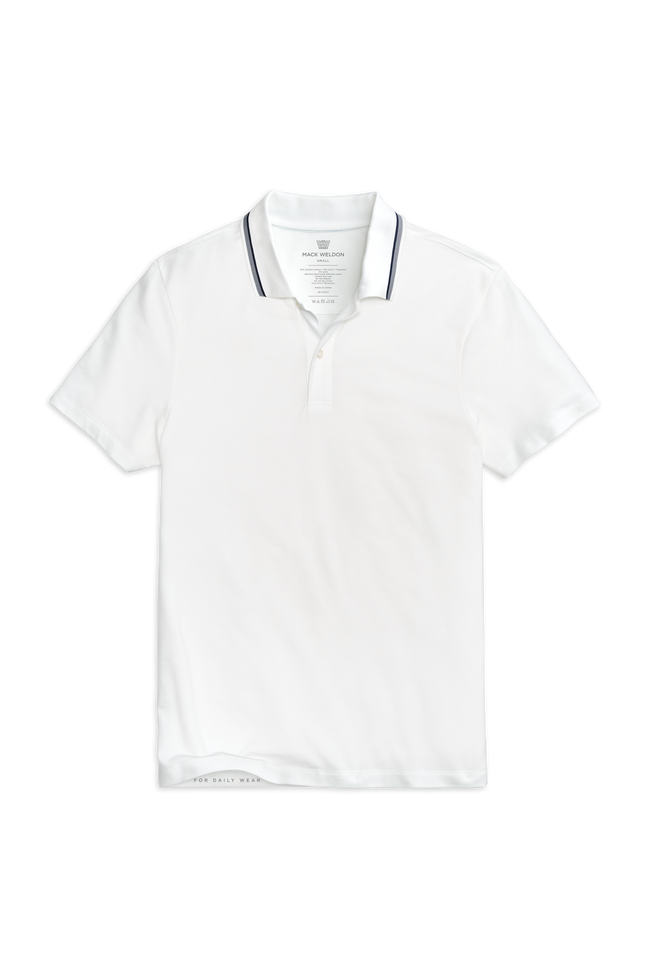 SILVER Pique Polo