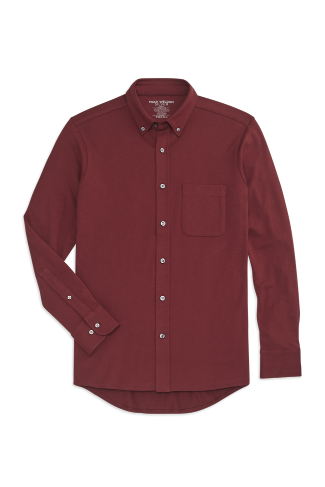 SILVER Pique Button Up