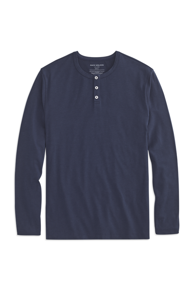SILVER Long Sleeve Henley