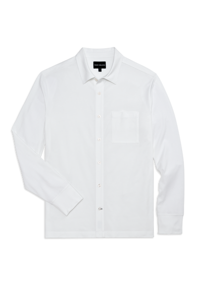 SILVER Jersey Button Up