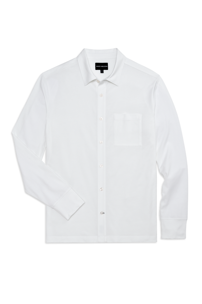 SILVER Jersey Button Up