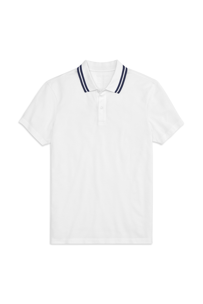 SILVER Pique Polo