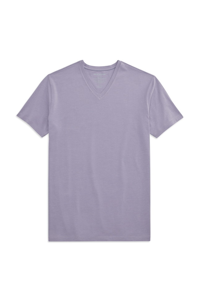 SILVER V-Neck T-Shirt