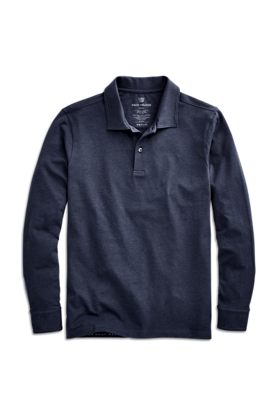 SILVER Long Sleeve Polo