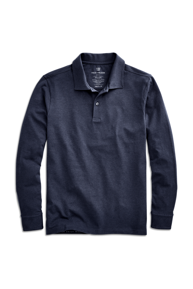 SILVER Long Sleeve Polo
