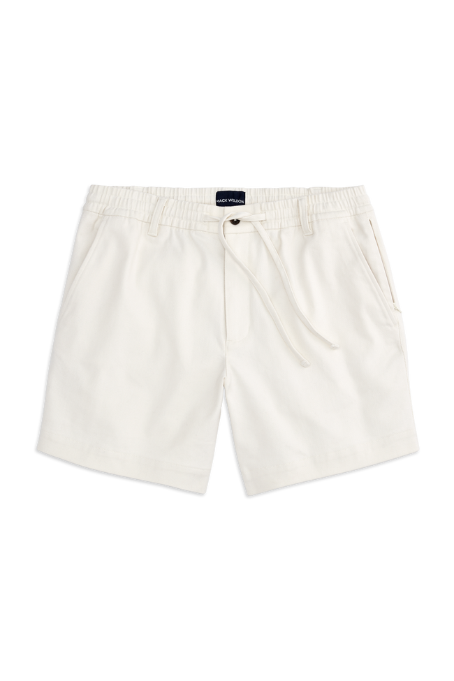 Stretch Twill Drawstring Chino Short