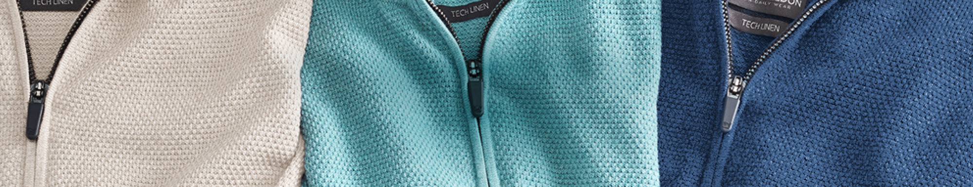Tech Linen Quarter Zip in three colors