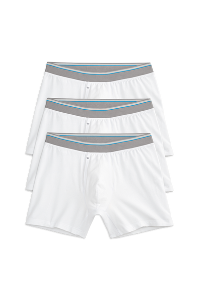 3-Pack AIRKNITˣ Cotton Boxer Briefs - With Fly