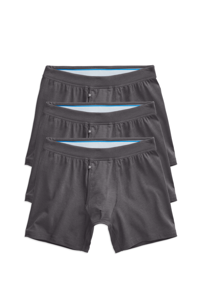 3 pack SILVER Boxer Brief in Stealth Grey