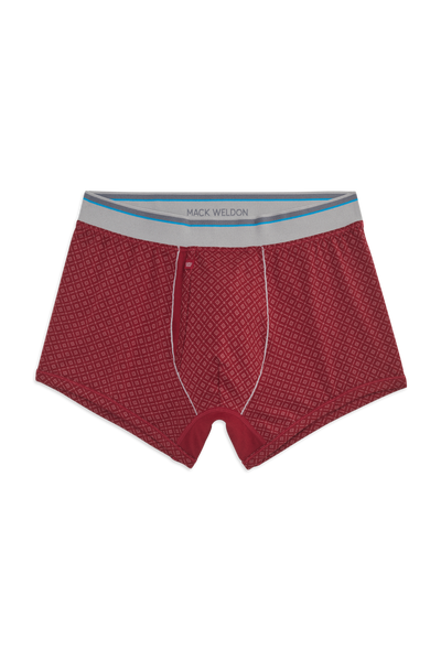 Crimmson - New Nordic | Front view of 18-Hour Jersey Trunks in Crimmson - New Nordic 