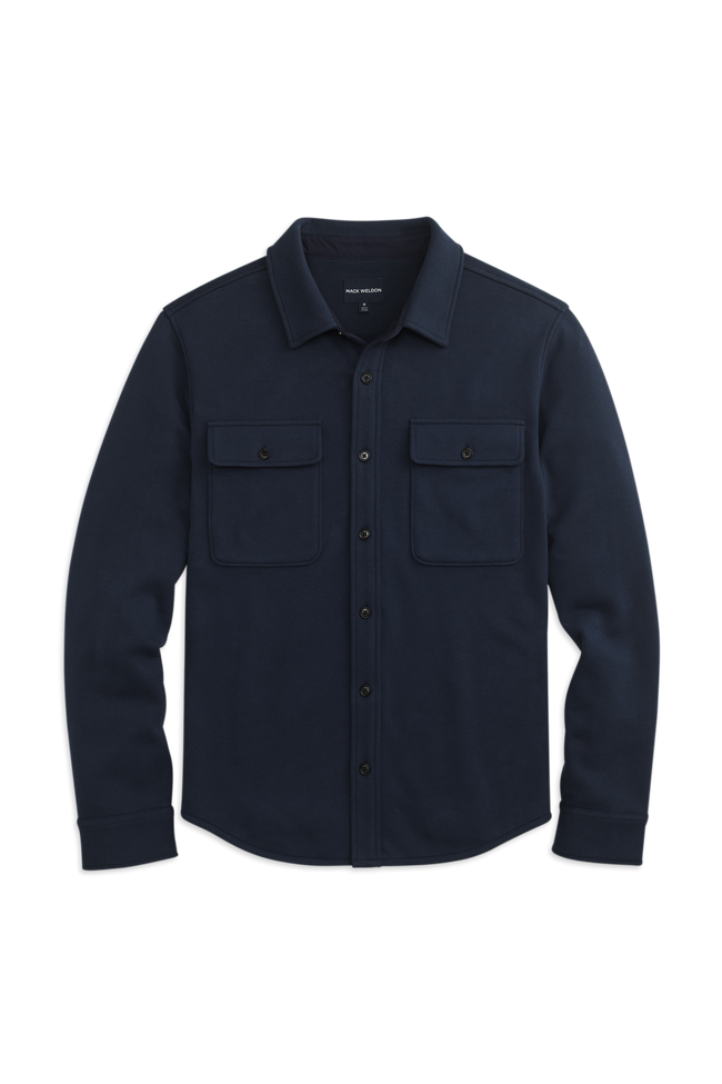 Front view of Ace Overshirt in Total Eclipse