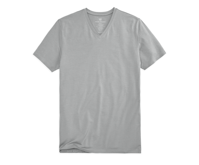 SILVER V-Neck T-Shirt