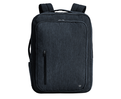 Navy Heather | Front view of Ion Convertible Backpack in Navy Heather