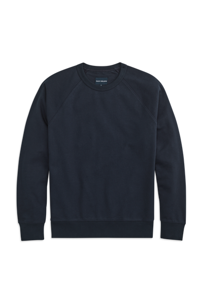 Front view of Vintage French Terry Crew Neck Sweatshirt in Night Sky