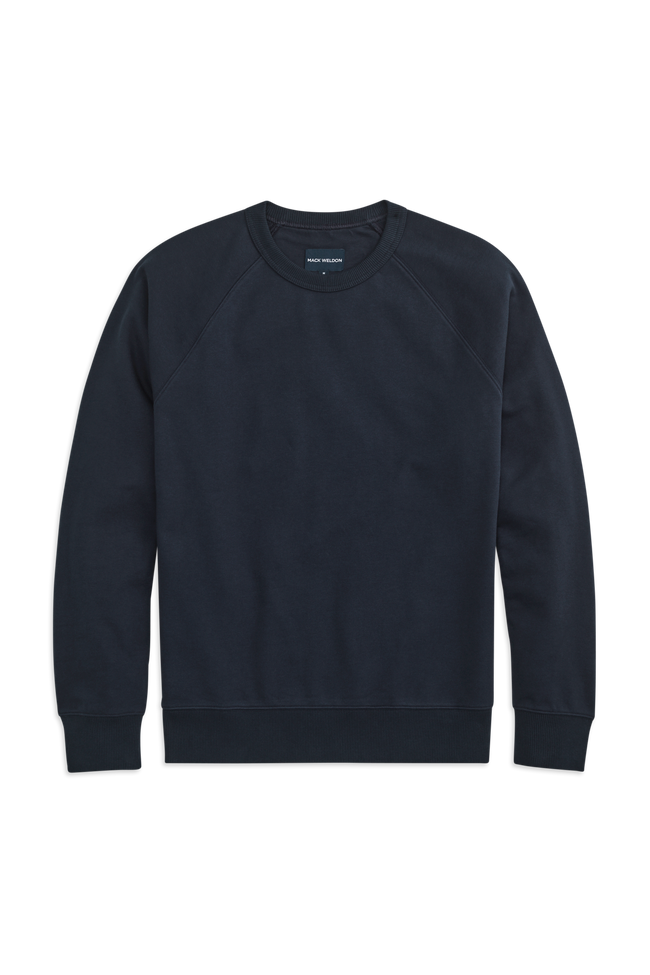 Front view of Vintage French Terry Crew Neck Sweatshirt in Night Sky